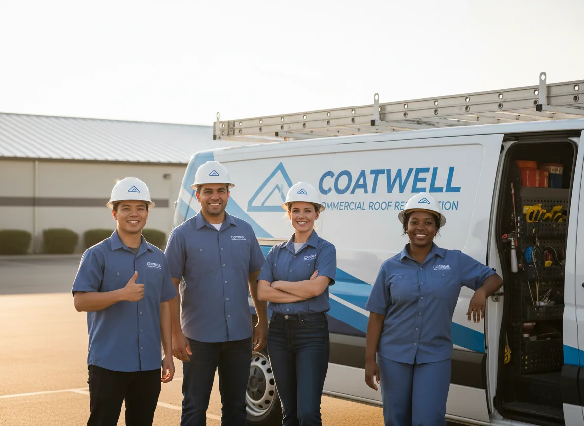Commercial roof coating company in Leeds, ME